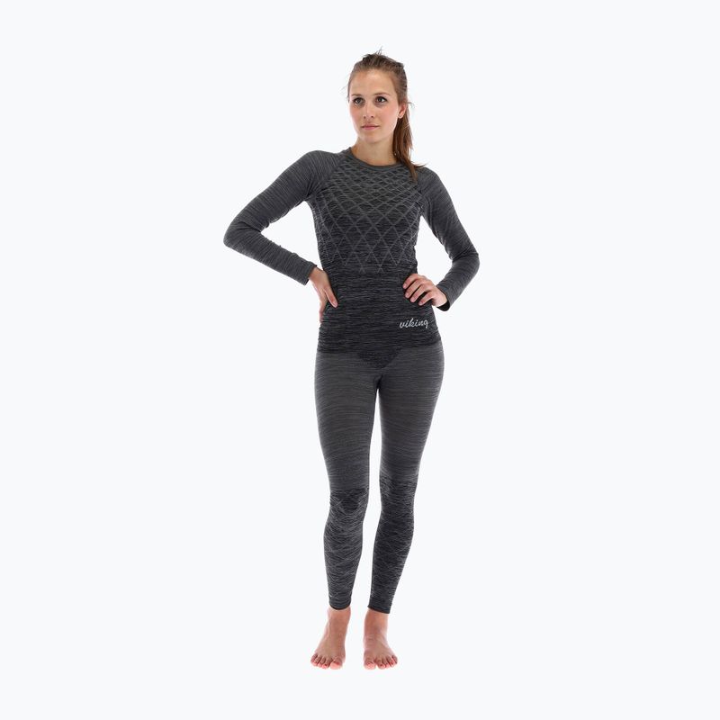 Moteriški termo marškinėliai Viking Petra Bamboo grey 500/22/5323 4