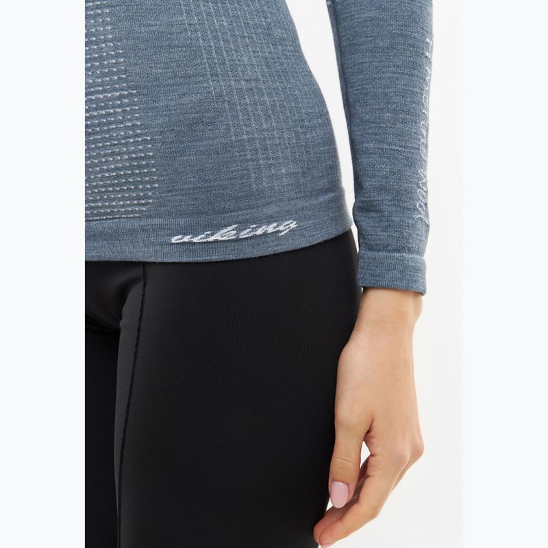 Moteriški termoaktyvūs marškinėliai ilgomis rankovėmis Viking Lan Pro dark grey 5