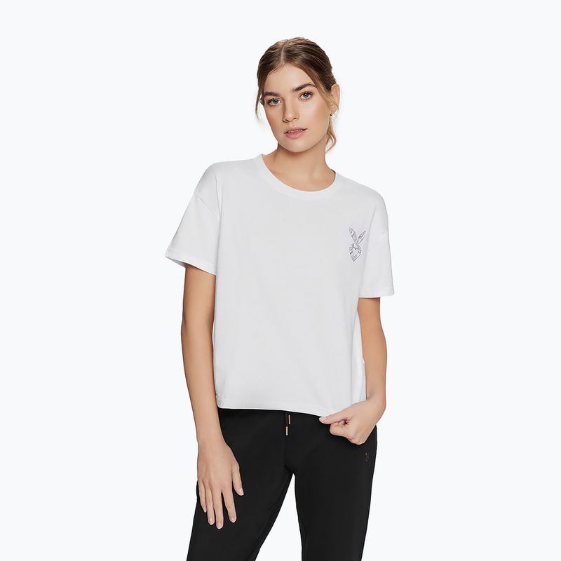 Moteriški treniruočių marškinėliai Cardio Bunny Bright white