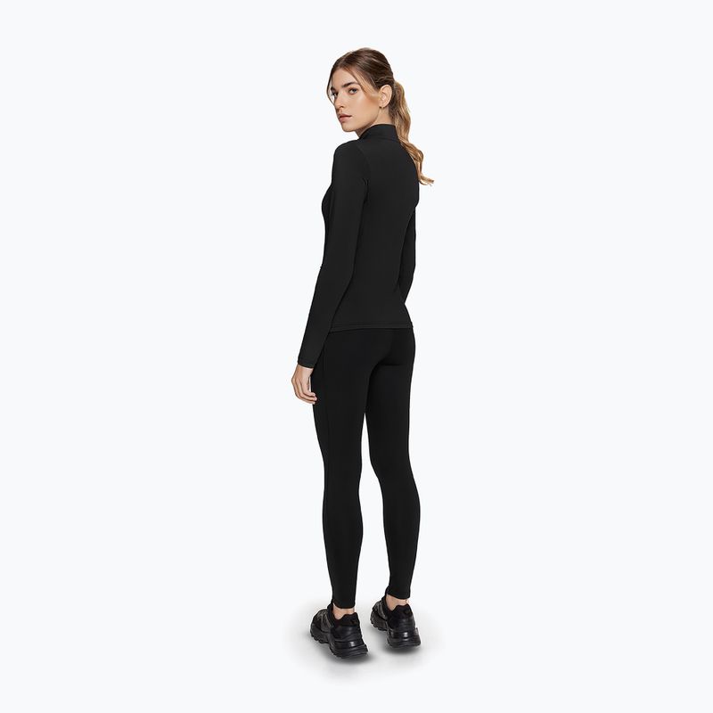 Moteriški treniruočių marškinėliai ilgomis rankovėmis Cardio Bunny Stormy black 4