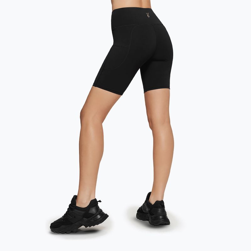 Moteriški treniruočių šortai Cardio Bunny Chilly black 3