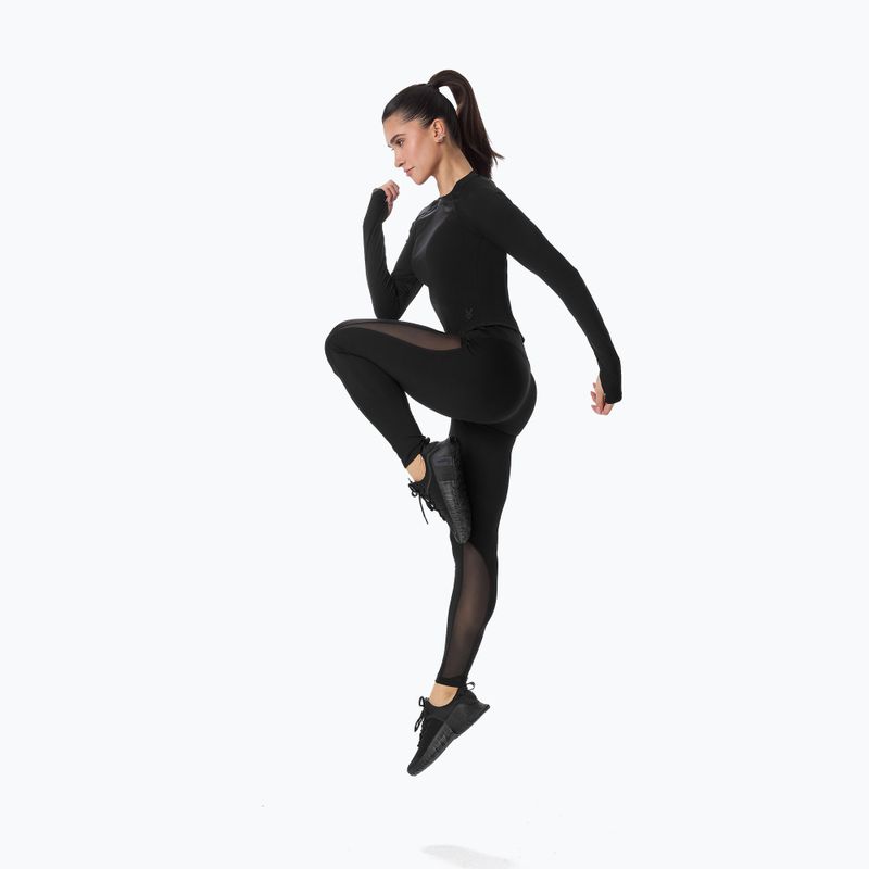 Moteriški treniruočių marškinėliai ilgomis rankovėmis Cardio Bunny  black 4