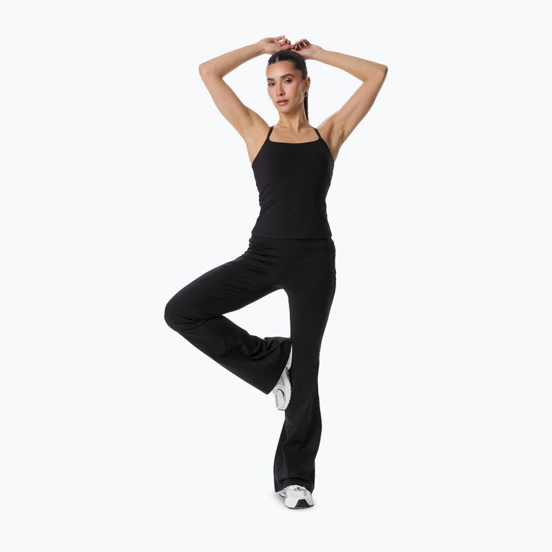 Moteriški treniruočių marškinėliai Cardio Bunny With Built-in Black bra 2