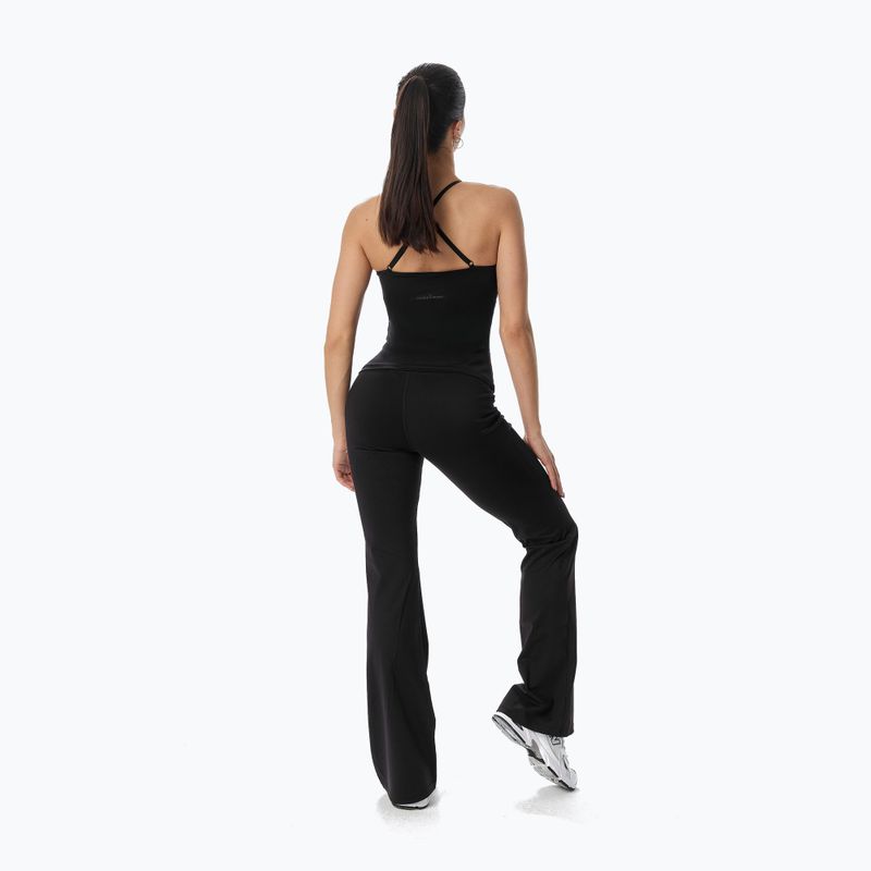 Moteriški treniruočių marškinėliai Cardio Bunny With Built-in Black bra 3
