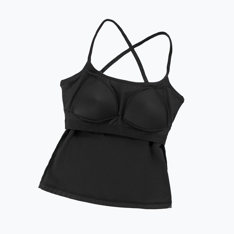 Moteriški treniruočių marškinėliai Cardio Bunny With Built-in Black bra 6