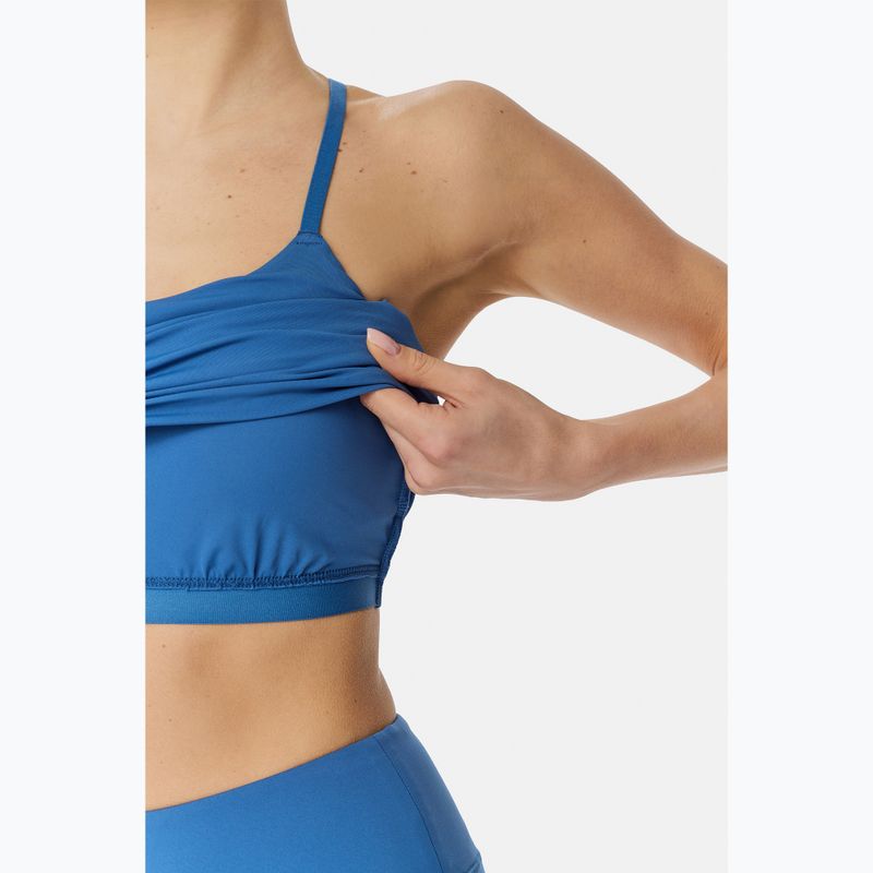 Moteriški treniruočių marškinėliai Cardio Bunny With Built-in Blue Bra 6