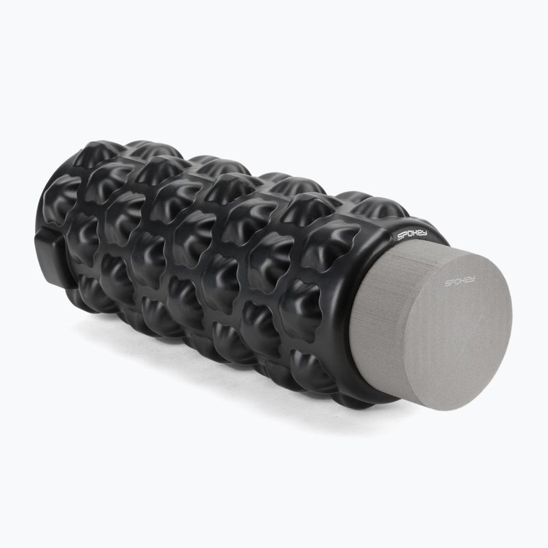 Spokey Roll 2in1 treniruočių ritinėlis juodas 838333 2