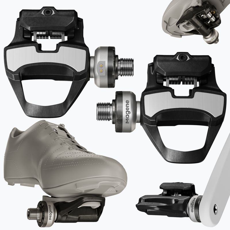 Pedalai dviračiams Magene P715 S SPD-SL silver 10