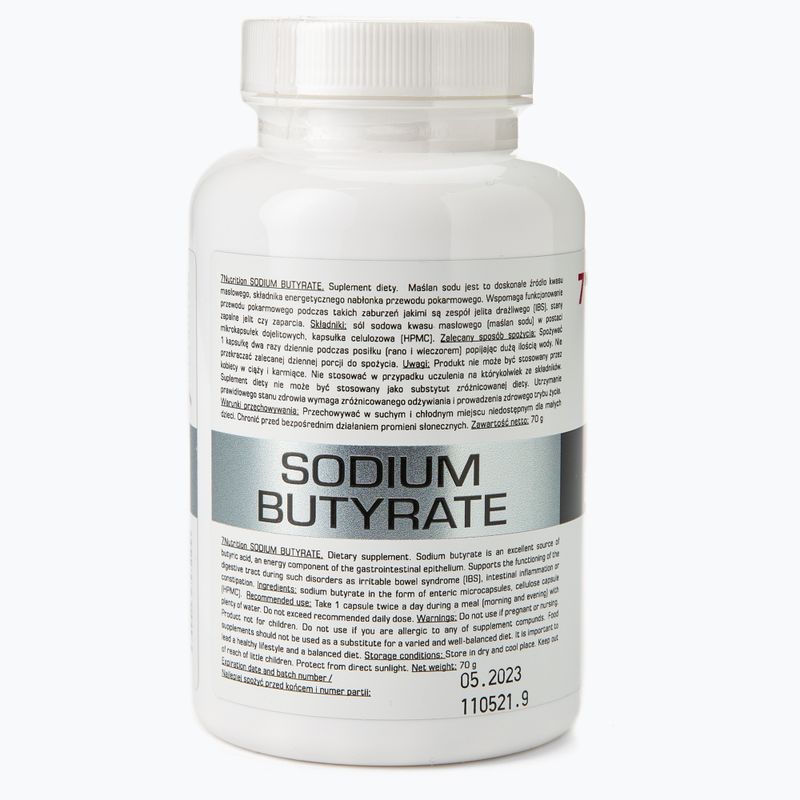 Priedas 7Nutrition Natrio butiratas 580 mg 100 kapsulių 2