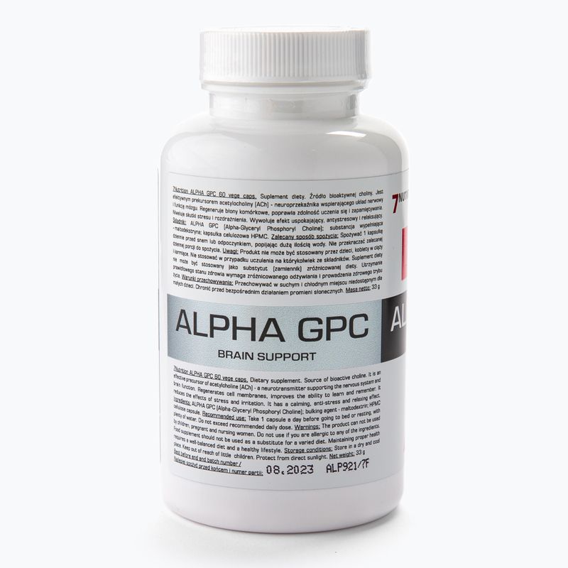Priedas 7Nutrition Alpha GPC 60 kapsulių 2