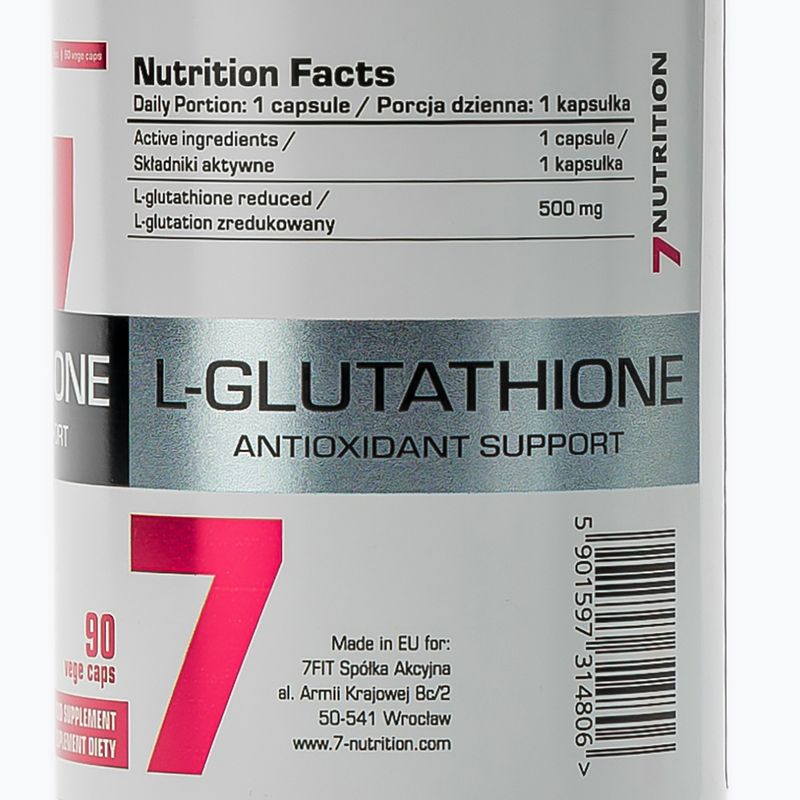 7Nutrition L-gliutationo papildas 90 kapsulių 3