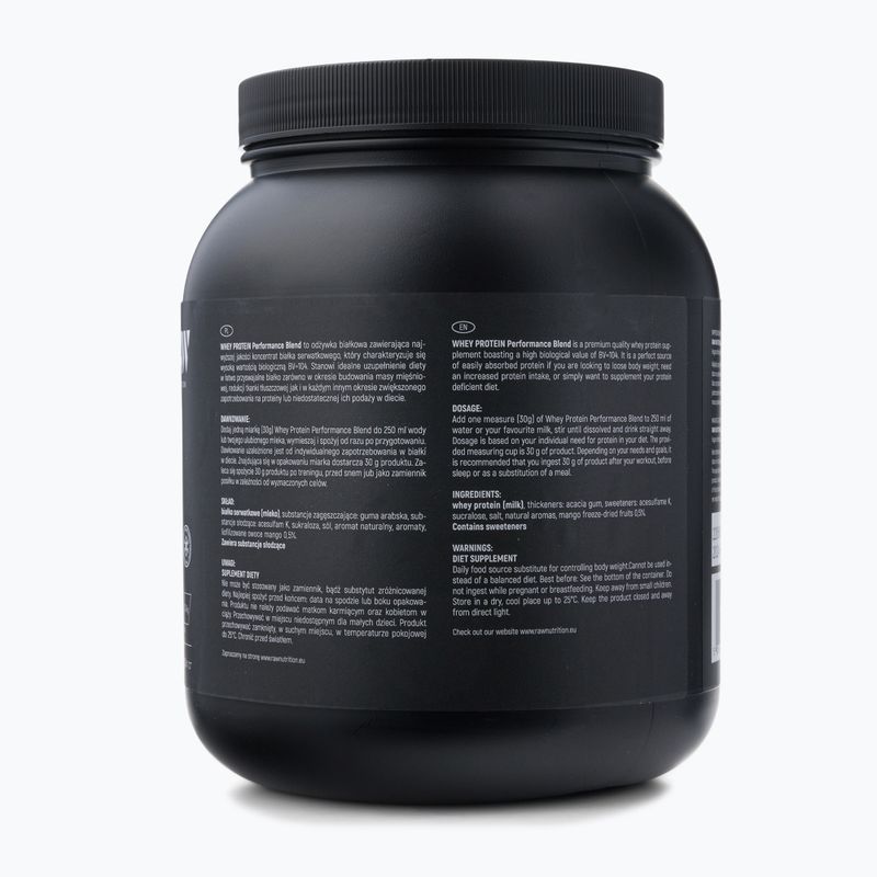 Išrūgų baltymai Raw Nutrition 900g mango WPC-59016 2