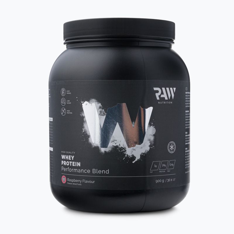 Išrūgų baltymai Raw Nutrition 900g aviečių WPC-59016