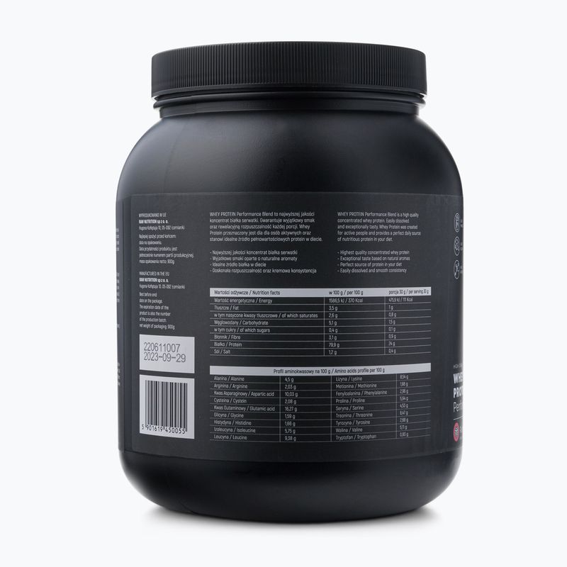 Išrūgų baltymai Raw Nutrition 900g aviečių WPC-59016 3