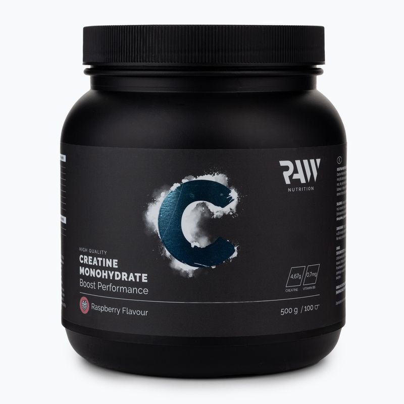 Raw Nutrition kreatino monohidratas 500g aviečių MONO-59016