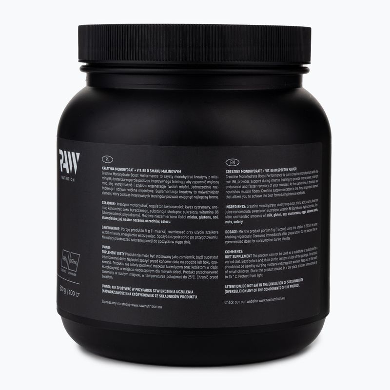 Raw Nutrition kreatino monohidratas 500g aviečių MONO-59016 3
