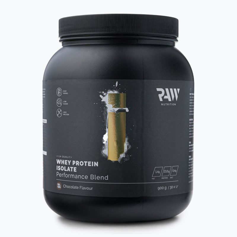Išrūgų baltymų izoliatas Raw Nutrition 900g šokoladas WPI-59017