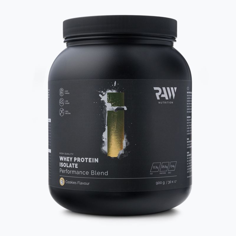 Išrūgų baltymų izoliatas Raw Nutrition 900g pyragas WPI-59017