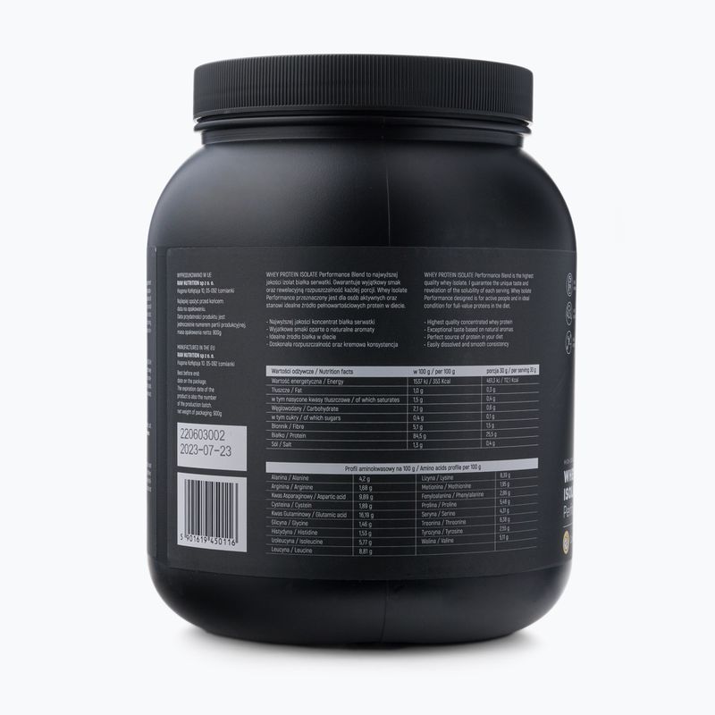 Išrūgų baltymų izoliatas Raw Nutrition 900g pyragas WPI-59017 3
