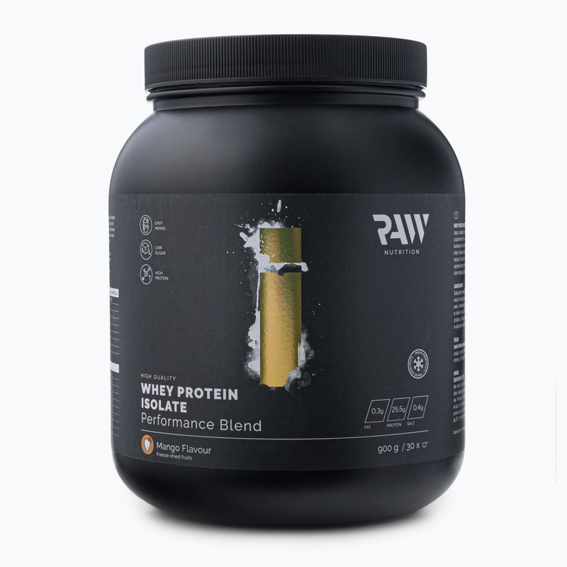 Išrūgų baltymų izoliatas Raw Nutrition 900g mango WPI-59017