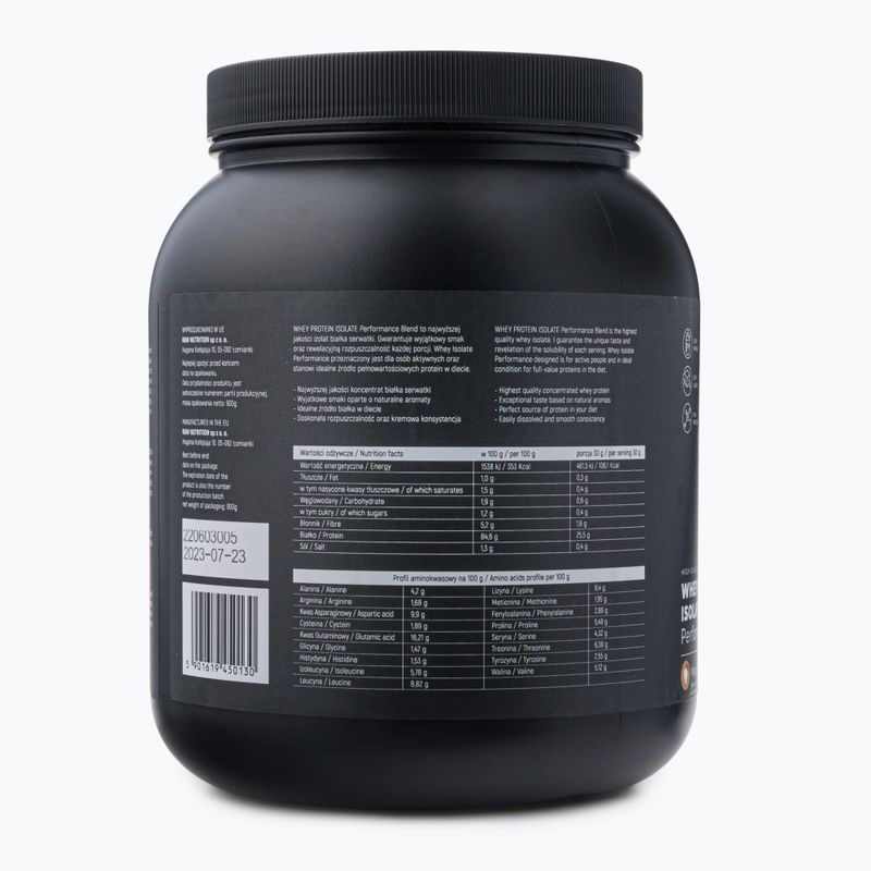 Išrūgų baltymų izoliatas Raw Nutrition 900g mango WPI-59017 3