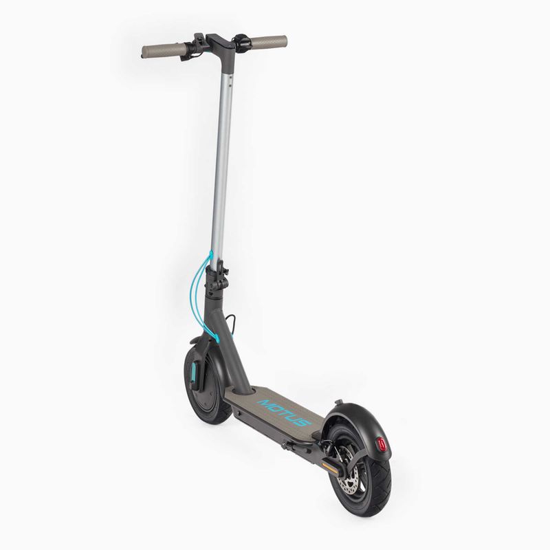 Motus Scooty 10 Lite 2022 sidabro ir juodos spalvos elektrinis paspirtukas 3