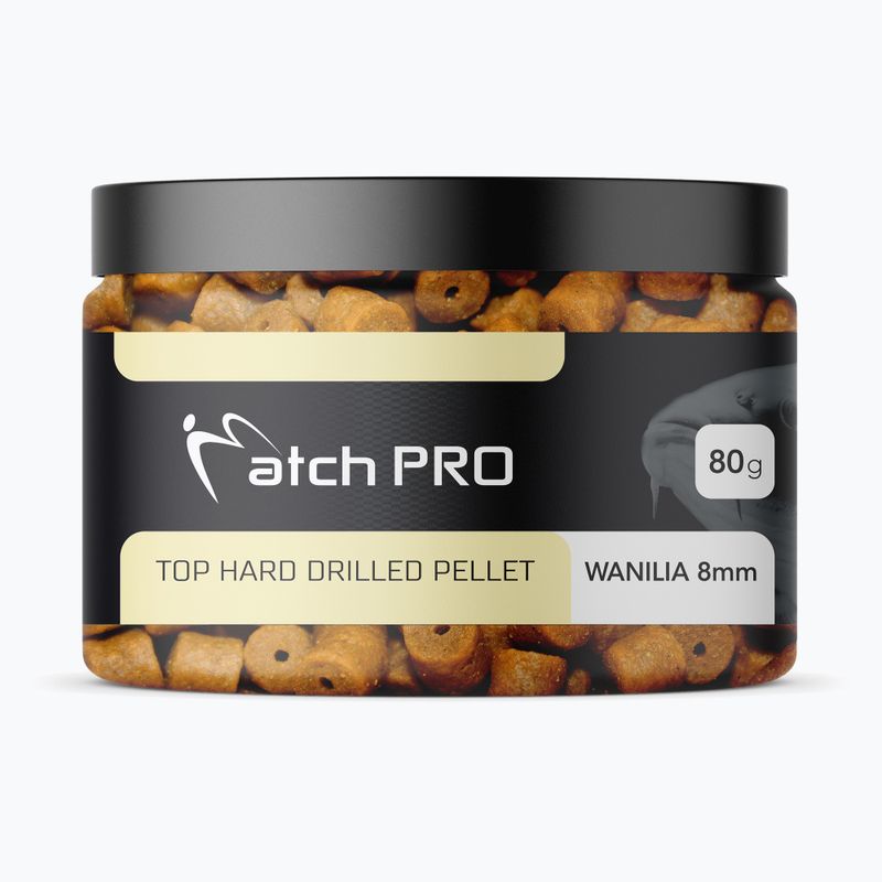 MatchPro Top Hard Drilled Vanilla 12 mm granulės su kabliuku 979518