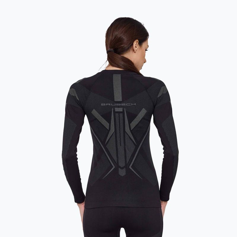 Moteriškas termo džemperis Brubeck Dry black/graphite 2