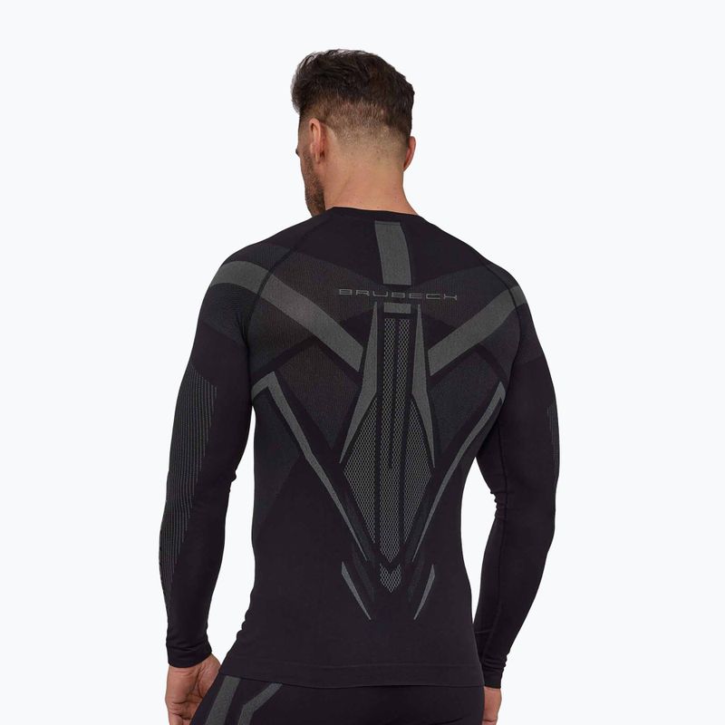 Vyriškas termoaktyvus džemperis Brubeck Dry black/graphite 2