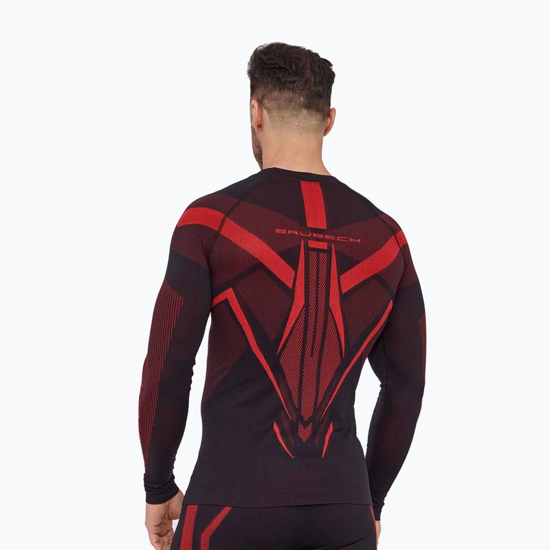 Vyriškas termoaktyvus džemperis Brubeck Dry black/red 2