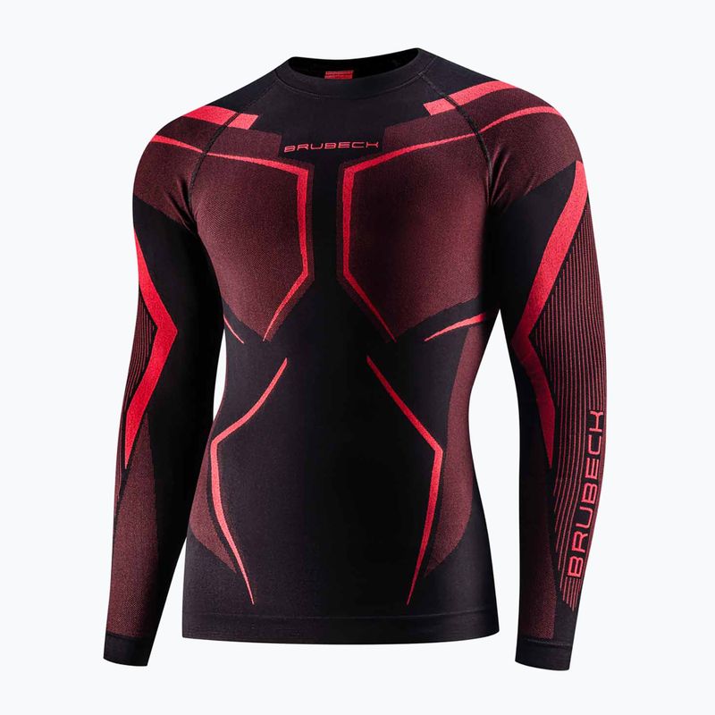 Vyriškas termoaktyvus džemperis Brubeck Dry black/red 3