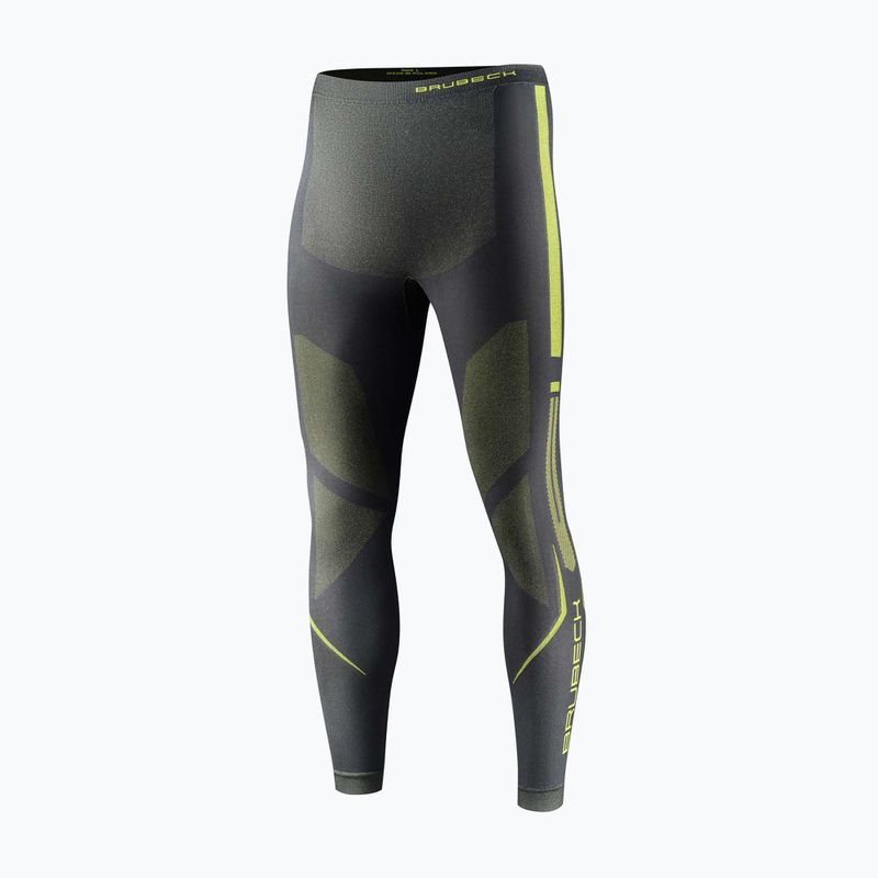 Vyriškos termo kelnės Brubeck Dry graphite/lime 3