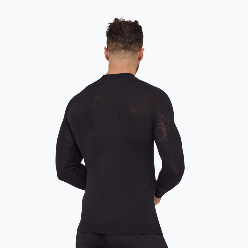 Vyriškas termoaktyvus džemperis Brubeck Active Merino black 2
