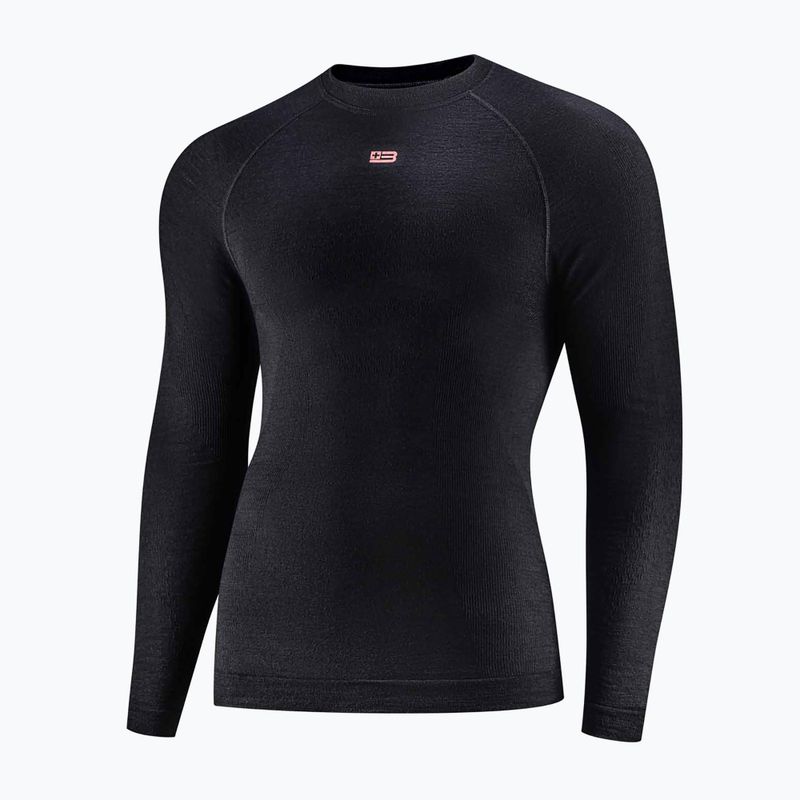 Vyriškas termoaktyvus džemperis Brubeck Active Merino black 3