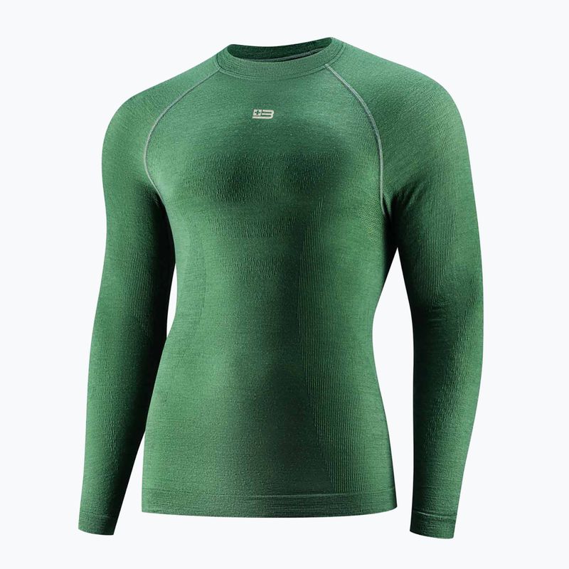 Vyriškas termoaktyvus džemperis Brubeck Active Merino green 3
