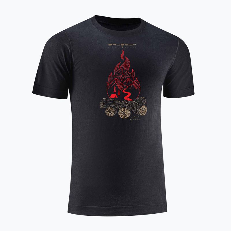 Vyriški termoaktyvūs marškinėliai Brubeck Outdoor Wool Pro black 3