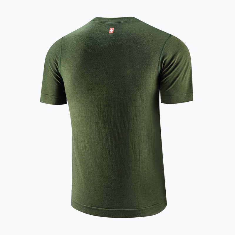 Vyriški termo marškinėliai Brubeck Outdoor Wool Pro dark green 4