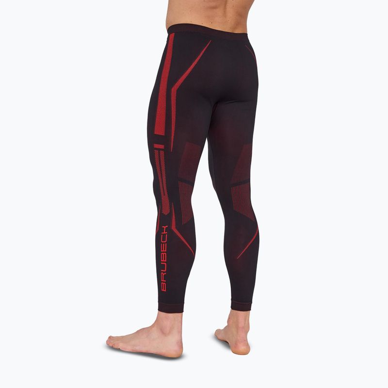 Vyriškos termo kelnės Brubeck Dry black/red 2
