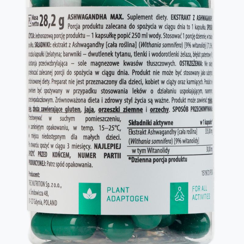 Ashwagandha Trec Max Performance 60 kapsulių TRE/621 2