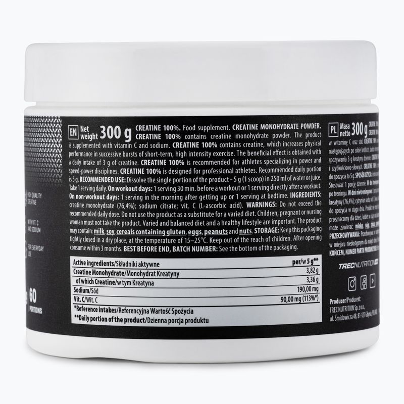 100% Trec kreatinas 300g TRE/277 2