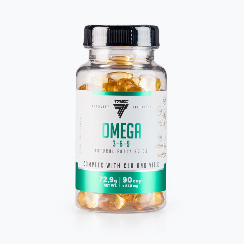 Omega 3-6-9 Trec riebalų rūgštys 90 kapsulių TRE/815