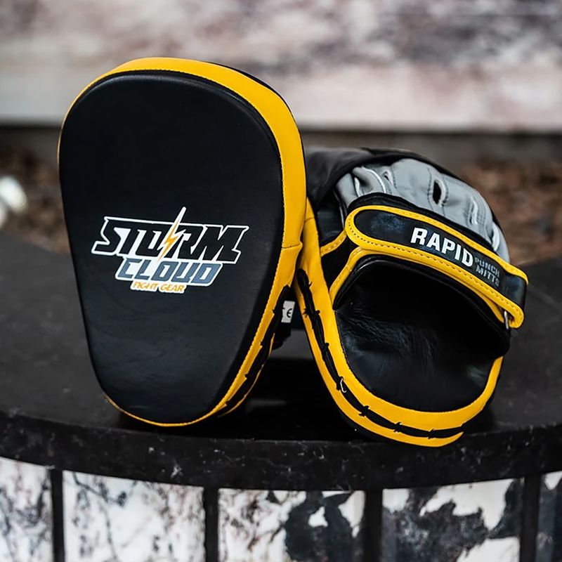 Treniruotės letenos treneriui StormCloud Rapid black/yelow 7