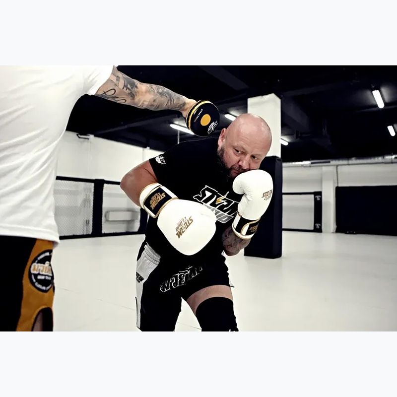 Bokso pirštinės StormCloud Boxing Pro white/gold 9