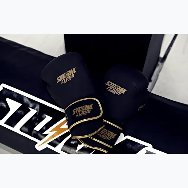 Bokso pirštinės StormCloud Boxing Pro black/gold 11