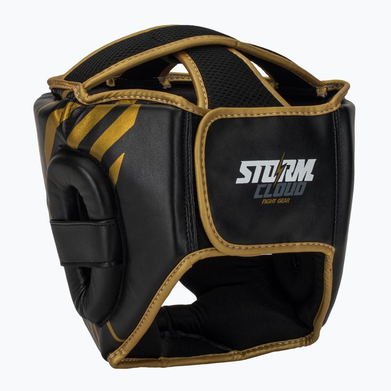 Bokso šalmas StormCloud Lynx black/gold 3