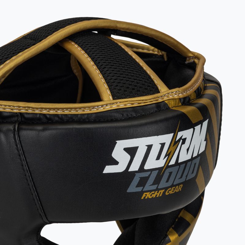 Bokso šalmas StormCloud Lynx black/gold 4