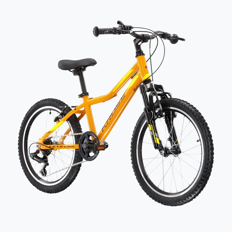Vaikiškas dviratis KROSS Level Mini 2.0 yellow/black/gloss 2