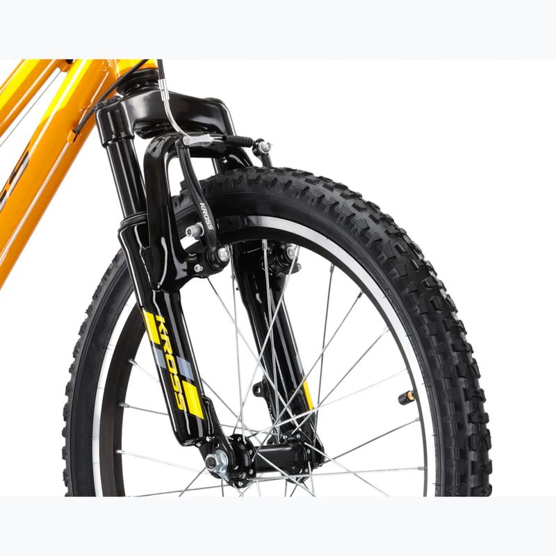 Vaikiškas dviratis KROSS Level Mini 2.0 yellow/black/gloss 5