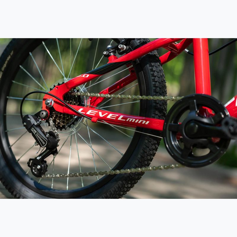 Vaikiškas dviratis KROSS Level Mini 2.0 red/black/gloss 13
