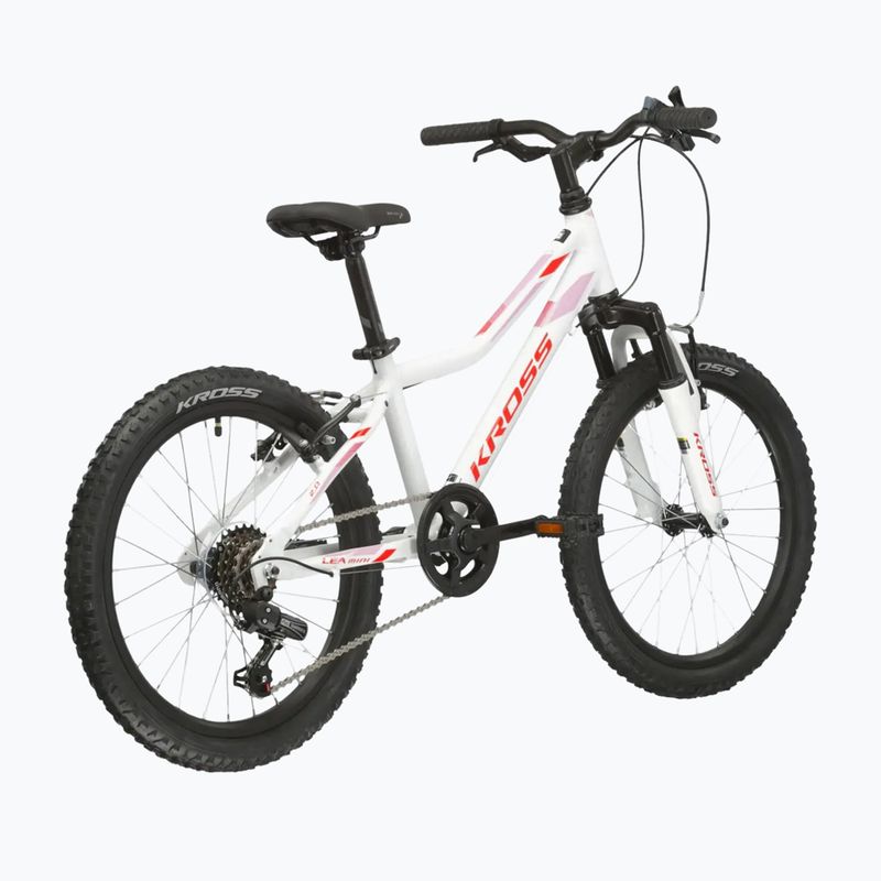 Vaikiškas dviratis KROSS Lea Mini 2.0 white/red/gloss 3